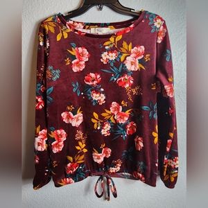 Ann Taylor Loft Long Sleeve Floral Womens Shirt XS